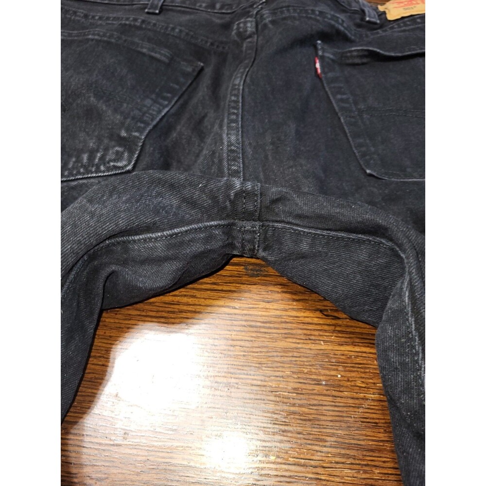 Levi's 501 Black Jeans Mens 42x32 Original Fit Straight Leg Button Fly W41 L30 - Picture 5 of 6